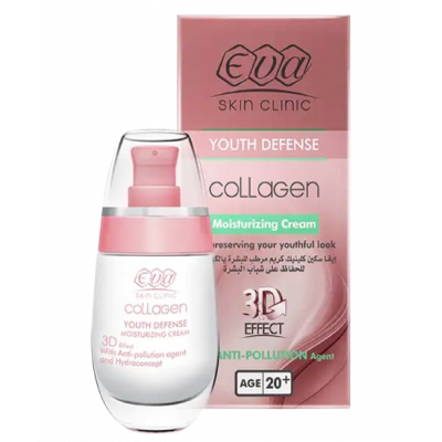 EVA SKIN CLINIC COLLAGEN MOISTURIZING CREAM YOUTH DEFENSE ( +20 ) 50 ML
